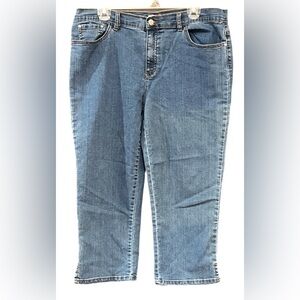 EUC Jaclyn Smith Blue Denim Capri Ankle Jeans/ Size 14
